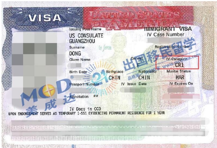 曾办未婚签证拒签后，重新办理CR1签证顺利通过